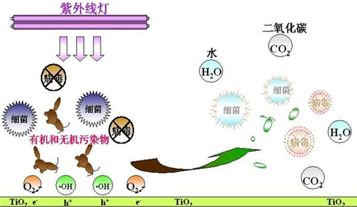 UV光氧廢氣處理設備工作原理圖片